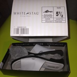 Women white stag shoes